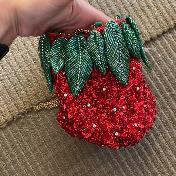 NWT Zara Strawberry Sequin Bag - Picture 15 of 17